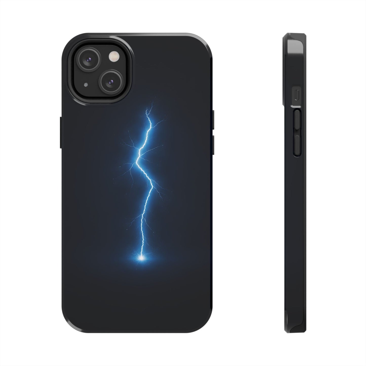 Blue Lightning Bolt Tough Case - Deep Sky Electric Cover for iPhone & Samsung