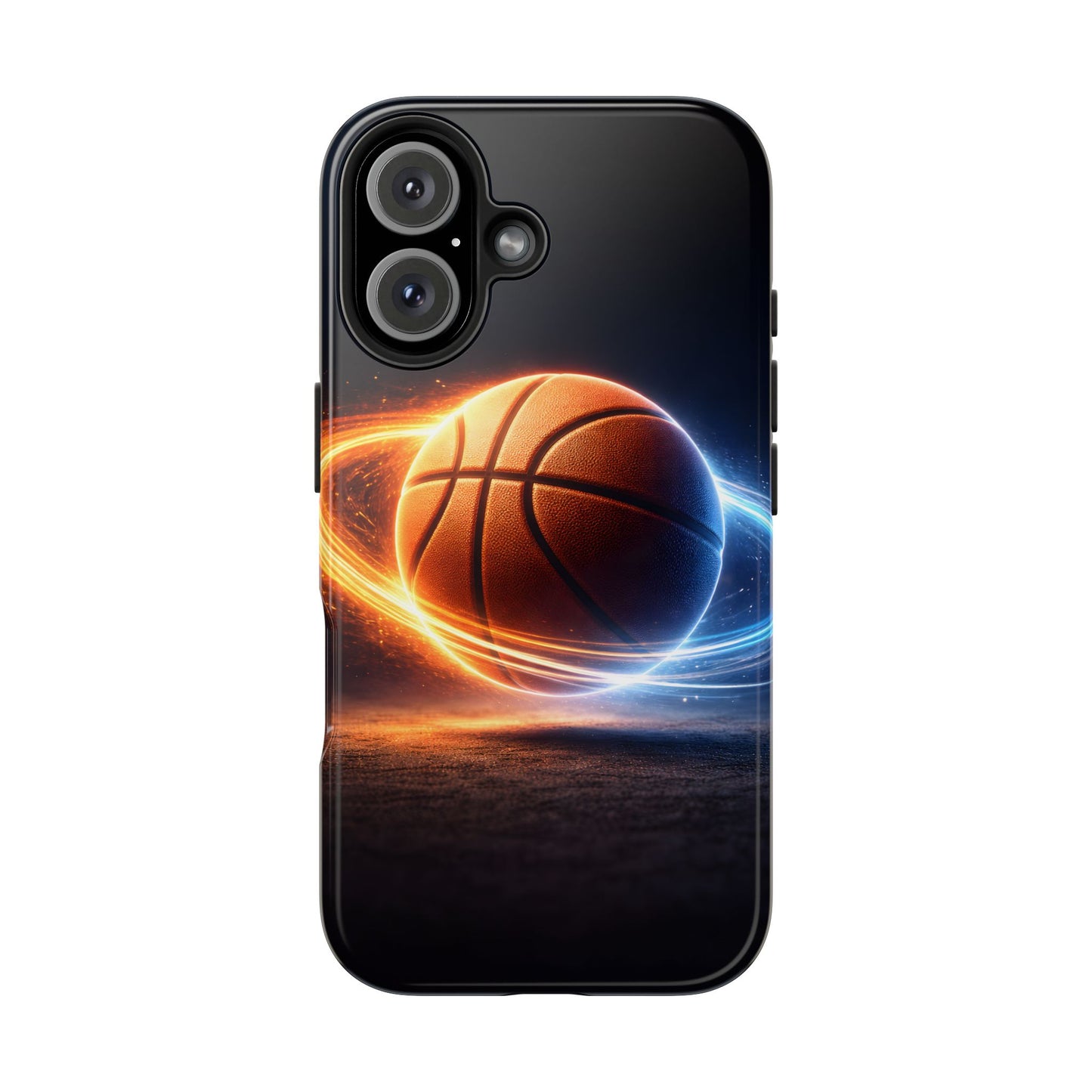 Cosmic Basketball Energy Tough Case - Neon Rings Athletic Cover for iPhone & Samsung