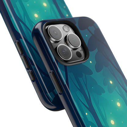 Enchanted Forest Fireflies Case - Mystic Nature Tough Cover for iPhone & Samsung