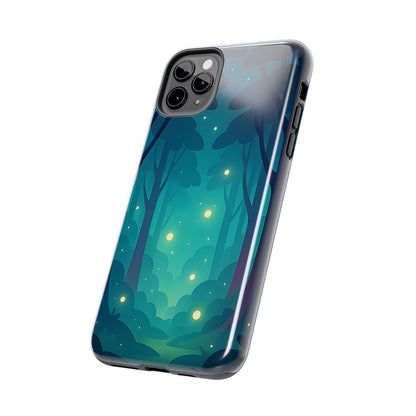 Enchanted Forest Fireflies Case - Mystic Nature Tough Cover for iPhone & Samsung