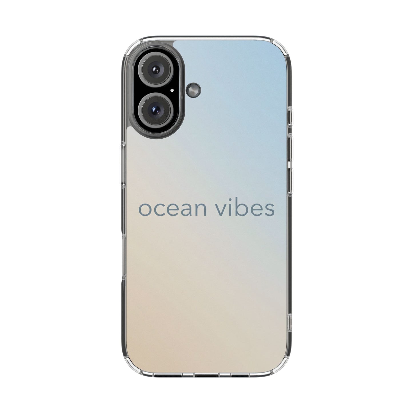 Ocean Vibes Clear Case - MagSafe Compatible Coastal Gradient Cover