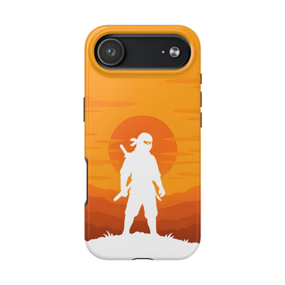 Sunset Shinobi Silhouette Tough Case - Minimalist Ninja Cover for iPhone & Samsung