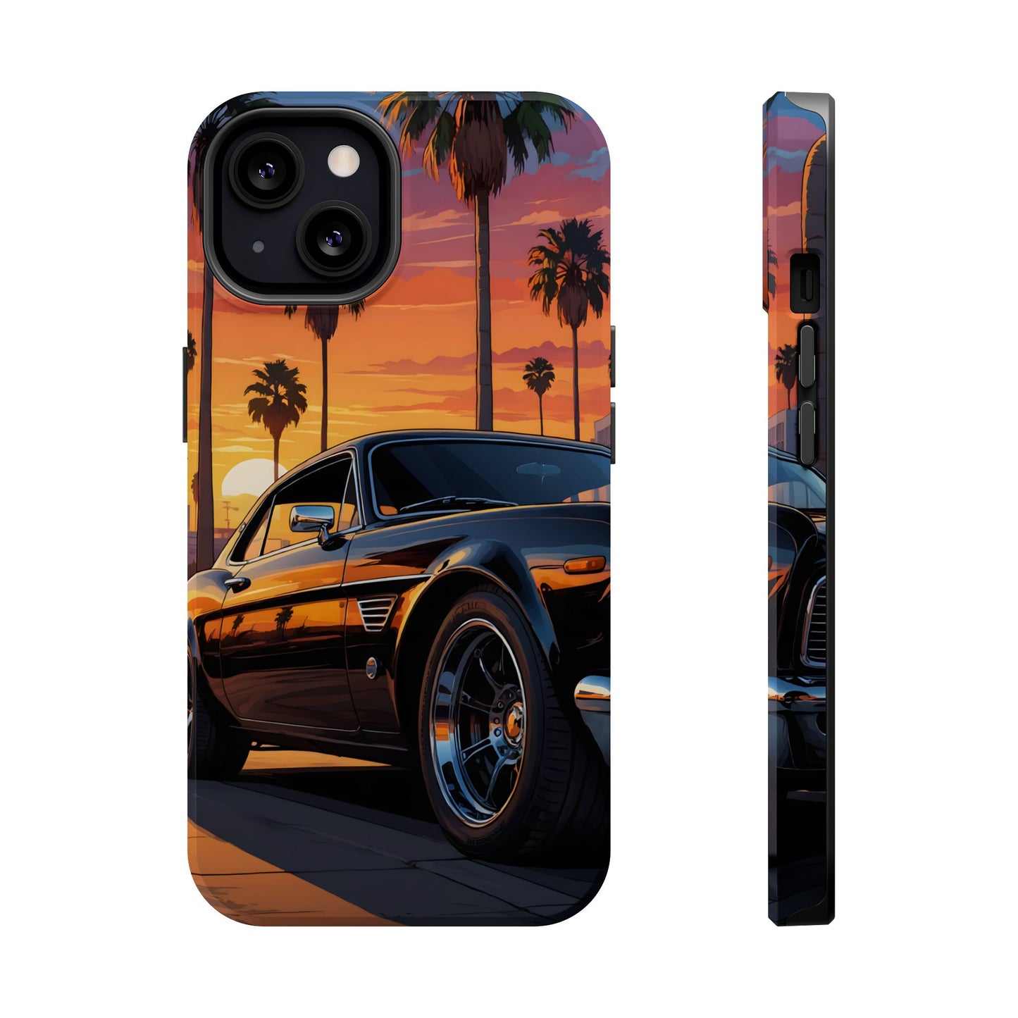 Pacific Cruiser: Cinematic Muscle Car Sunset MagSafe Case