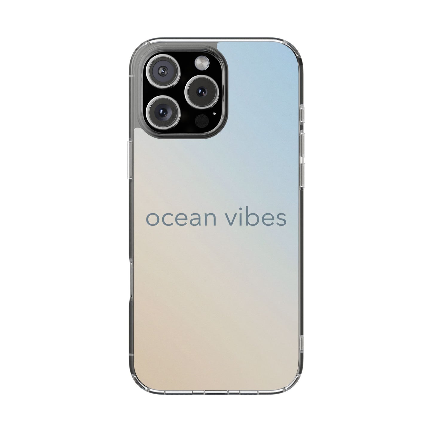 Ocean Vibes Clear Case - MagSafe Compatible Coastal Gradient Cover