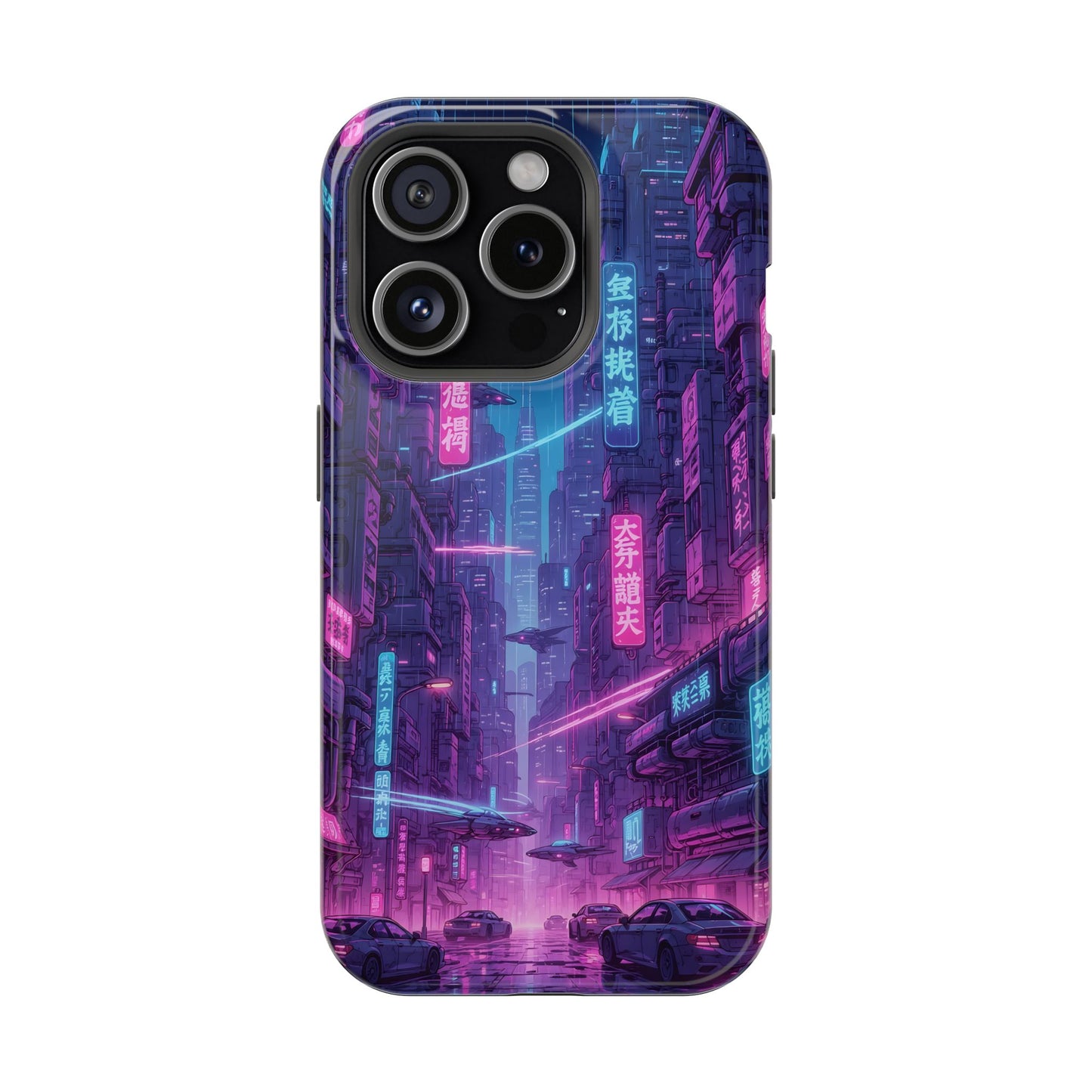 Neo-Tokyo Nights: Premium Cyberpunk Cityscape MagSafe Case