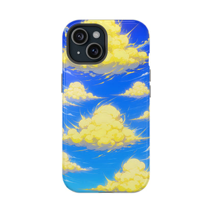 Cinematic Anime Sky: Vibrant Golden Cloudscape MagSafe Case