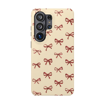Burgundy Bows Coquette Magnetic Tough Case