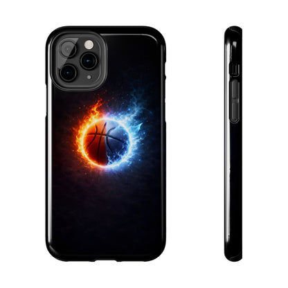 Fire and Ice Basketball Tough Case - Elemental Balance Cover for iPhone & Samsung