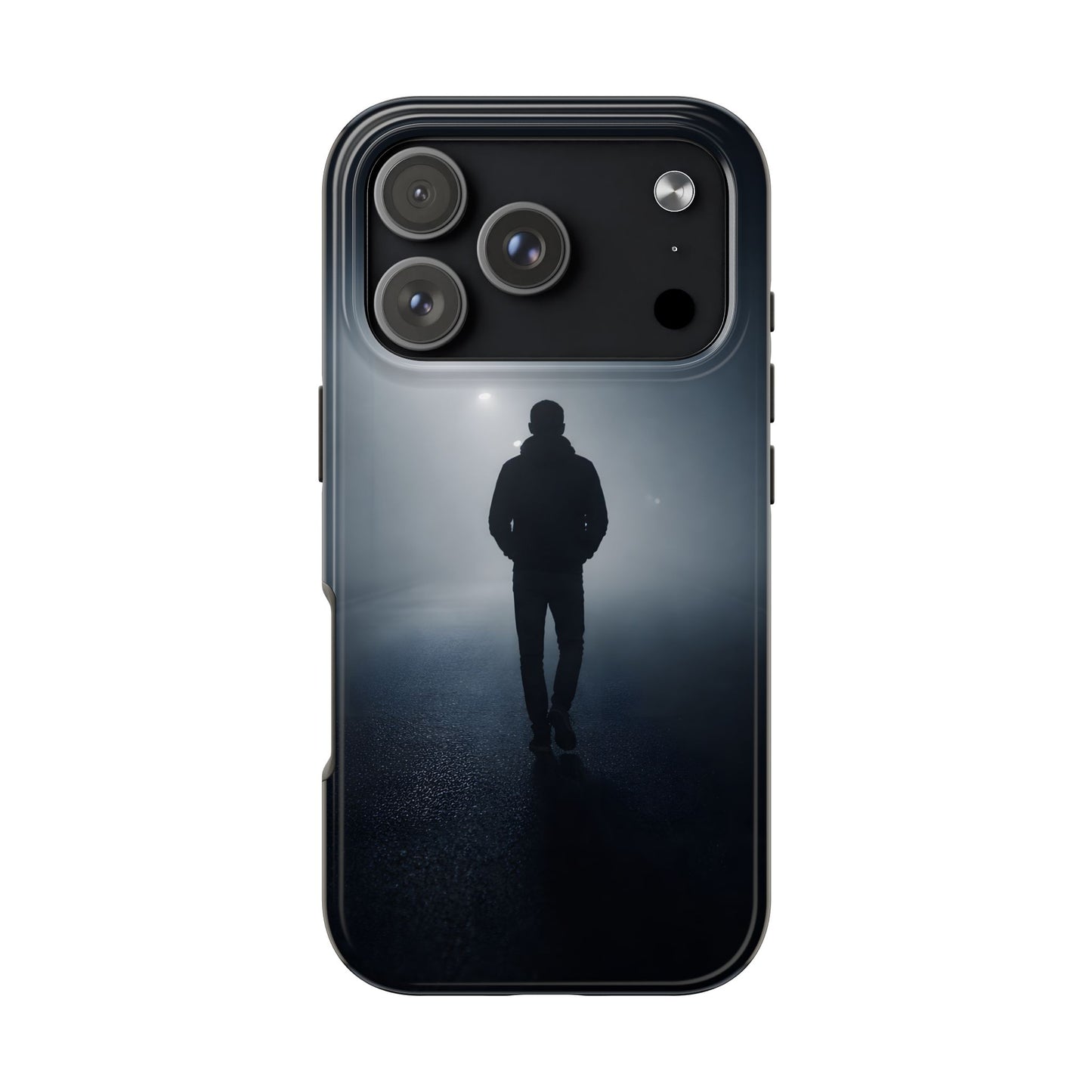 Foggy Night Silhouette Tough Case - Urban Mystery Cover for iPhone & Samsung