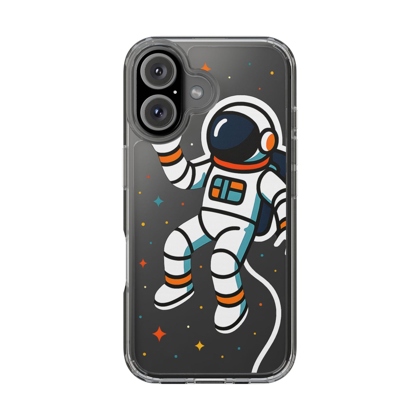 Clear Astronaut Space Case - Minimalist Galaxy Aesthetic Transparent Cover