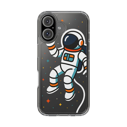 Clear Astronaut Space Case - Minimalist Galaxy Aesthetic Transparent Cover
