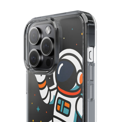 Clear Astronaut Space Case - Minimalist Galaxy Aesthetic Transparent Cover