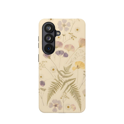 Pressed Wildflowers Vintage Herbarium Magnetic Case