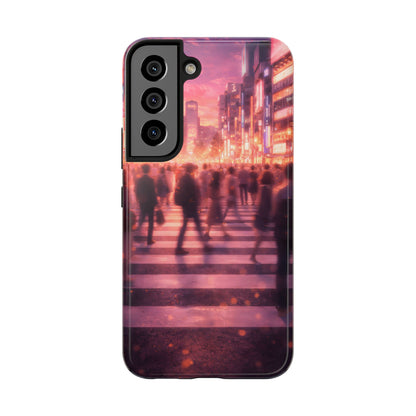 Tokyo Twilight Crossing Tough Case - Urban Japan Skyline Cover for iPhone & Samsung