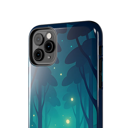 Enchanted Forest Fireflies Case - Mystic Nature Tough Cover for iPhone & Samsung