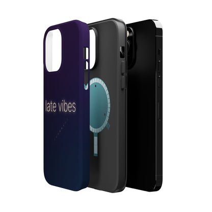 Late Vibes Purple Gradient Magnetic Impact Case