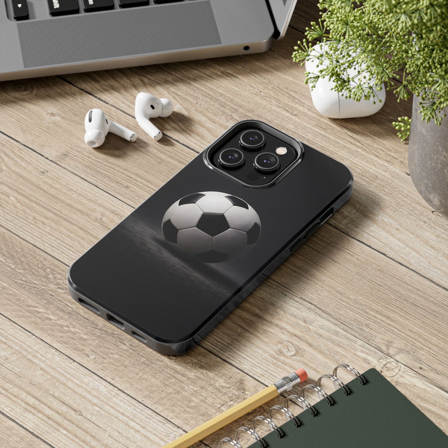 Professional Soccer Ball Tough Case - Minimalist Sports Cover for iPhone & Samsung