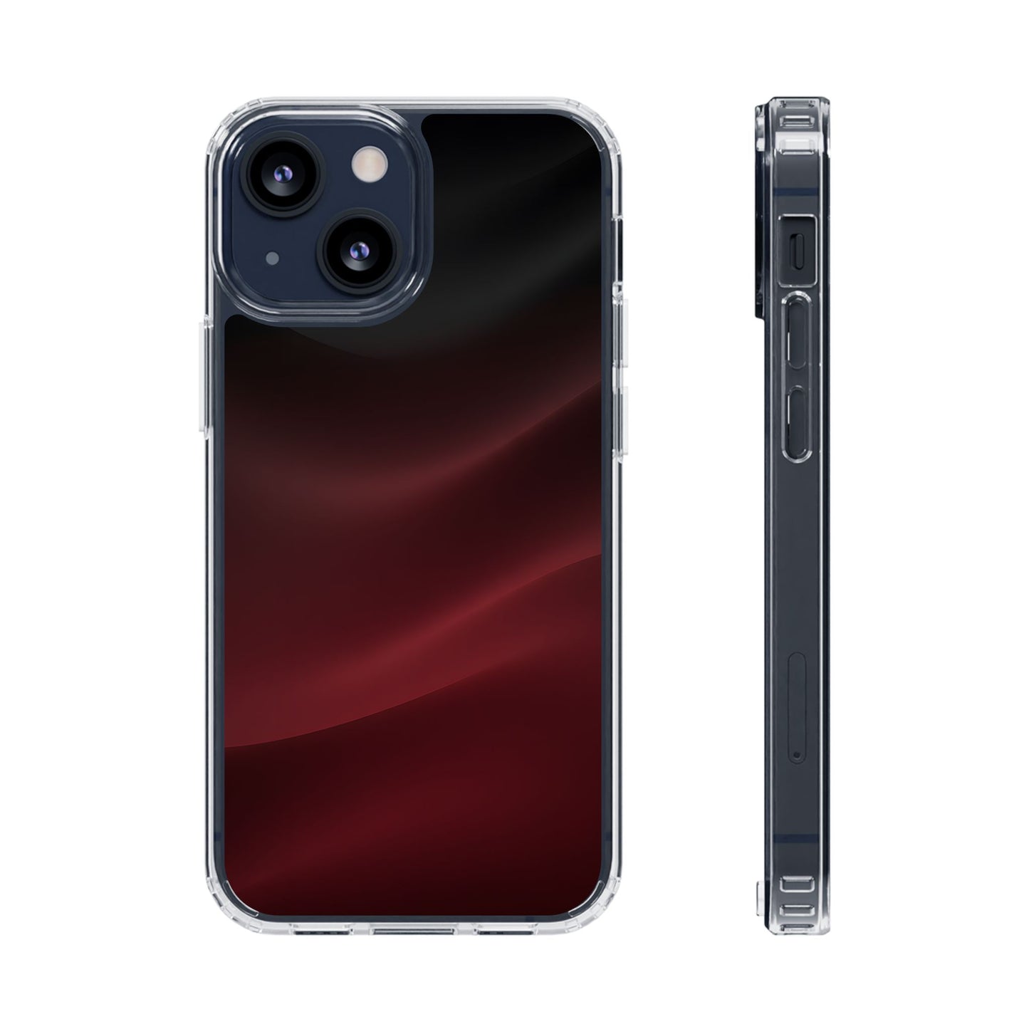 Dark Burgundy Silk Aura Case - MagSafe Compatible Elegant Cover