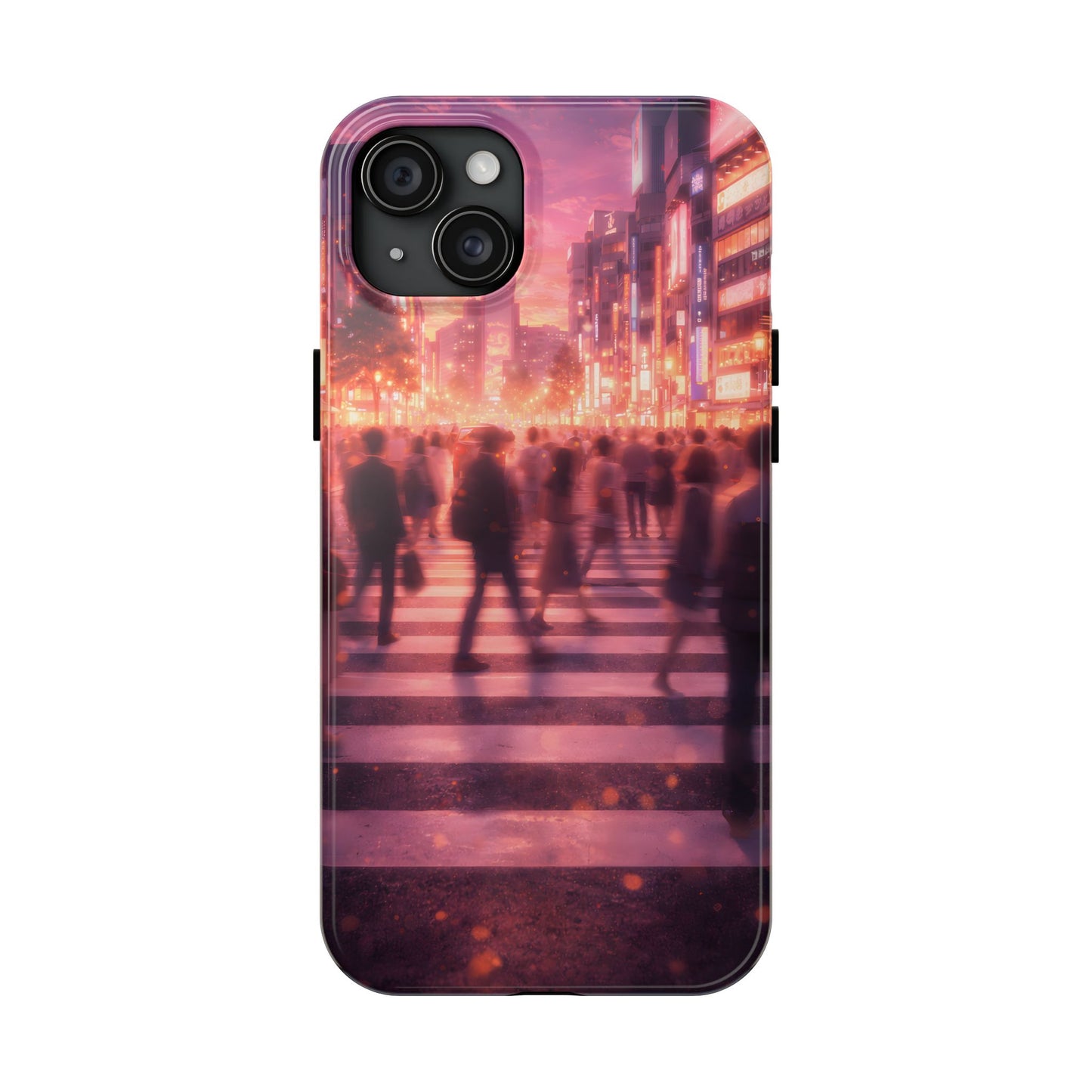 Tokyo Twilight Crossing Tough Case - Urban Japan Skyline Cover for iPhone & Samsung