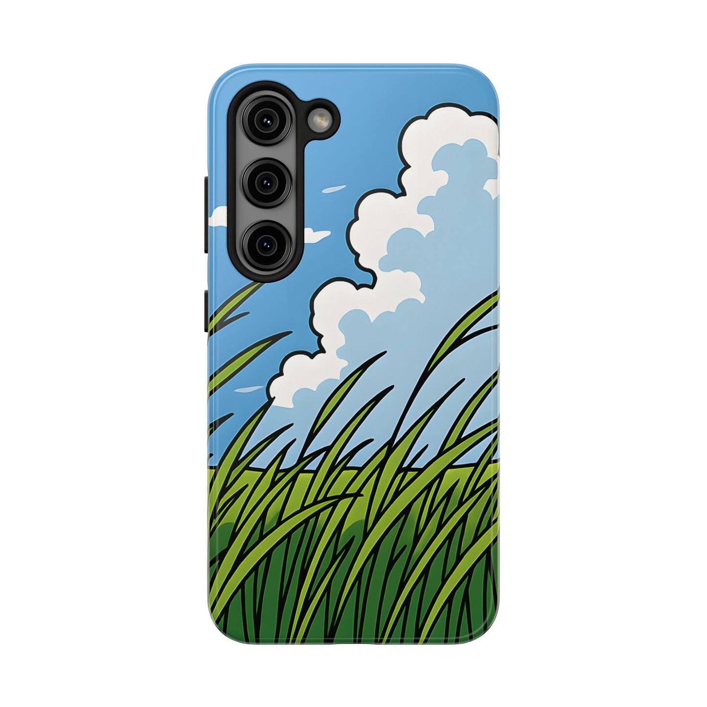 Breezy Meadow Tough Case - Blue Sky & Summer Grass Aesthetic Cover