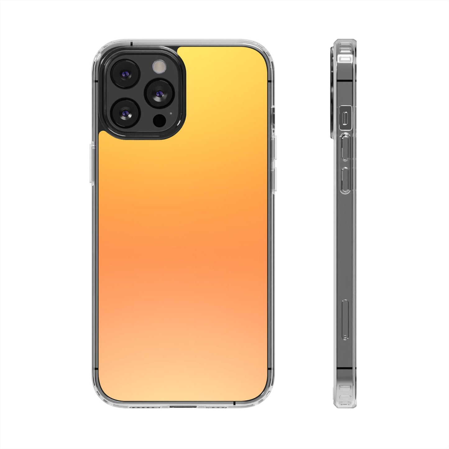 Sunrise Aura Clear Case - MagSafe Compatible Yellow Gradient Cover