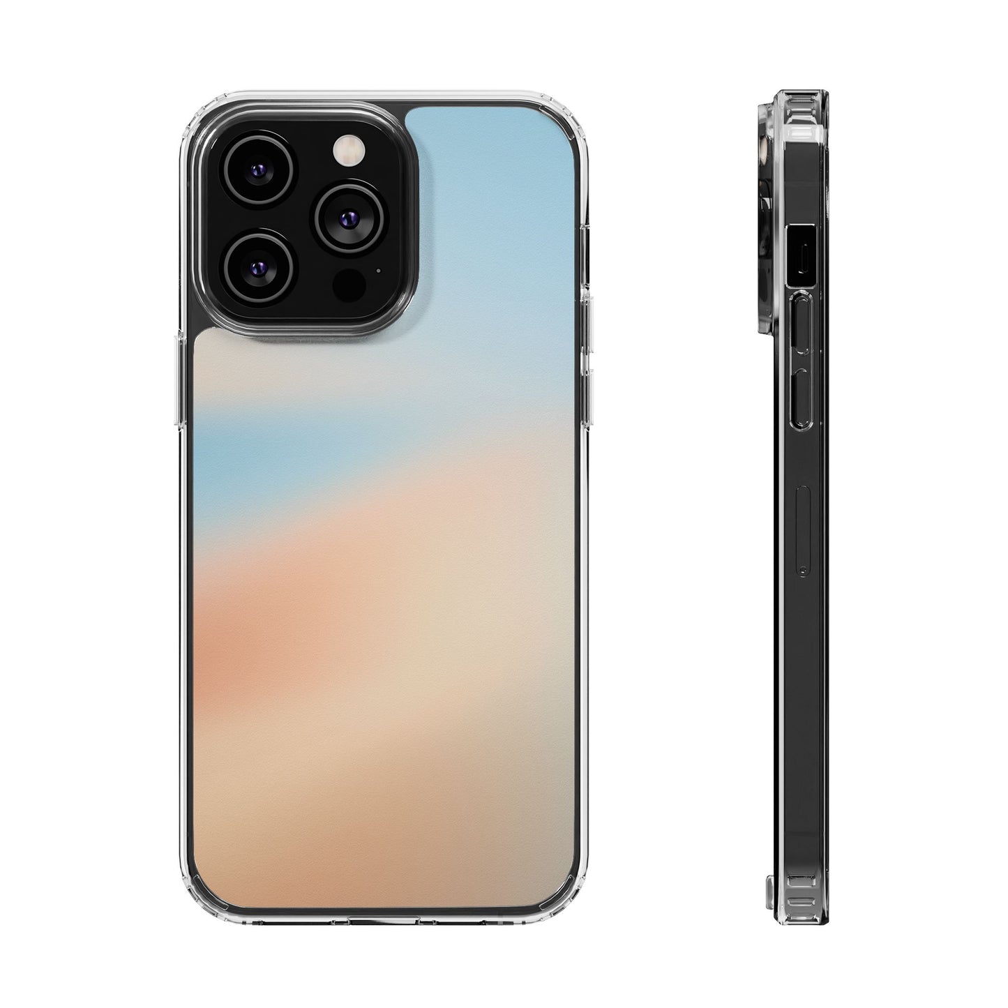 Coastal Dawn Aura Clear Case - Premium Minimalist Gradient Cover