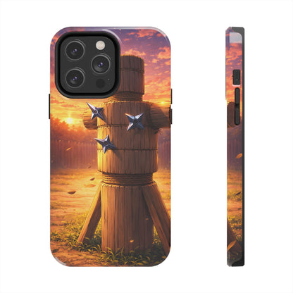 Sunset Ninja Training Tough Case - Shuriken Dojo Cover for iPhone & Samsung