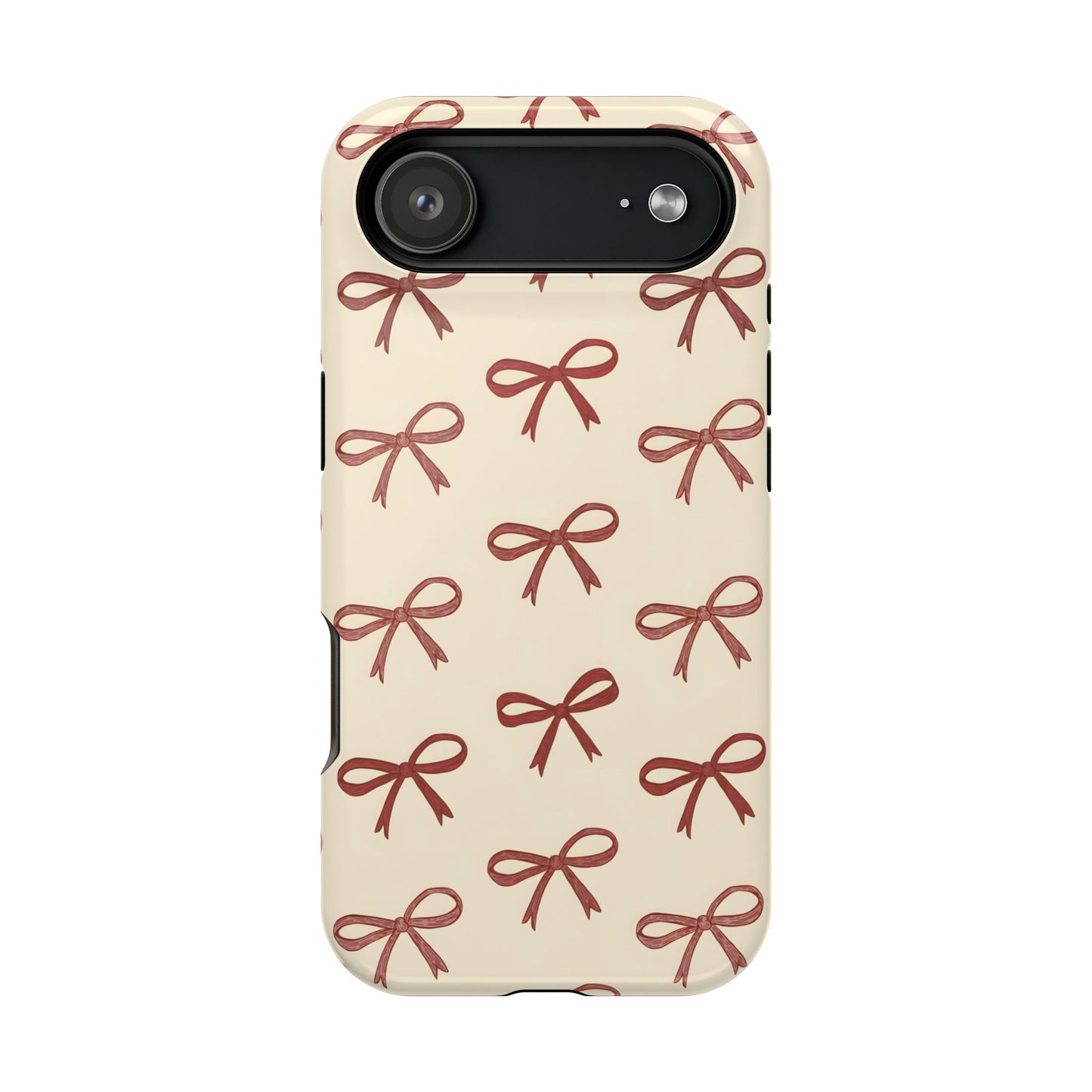 Burgundy Bows Coquette Magnetic Tough Case