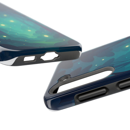 Enchanted Forest Fireflies Case - Mystic Nature Tough Cover for iPhone & Samsung