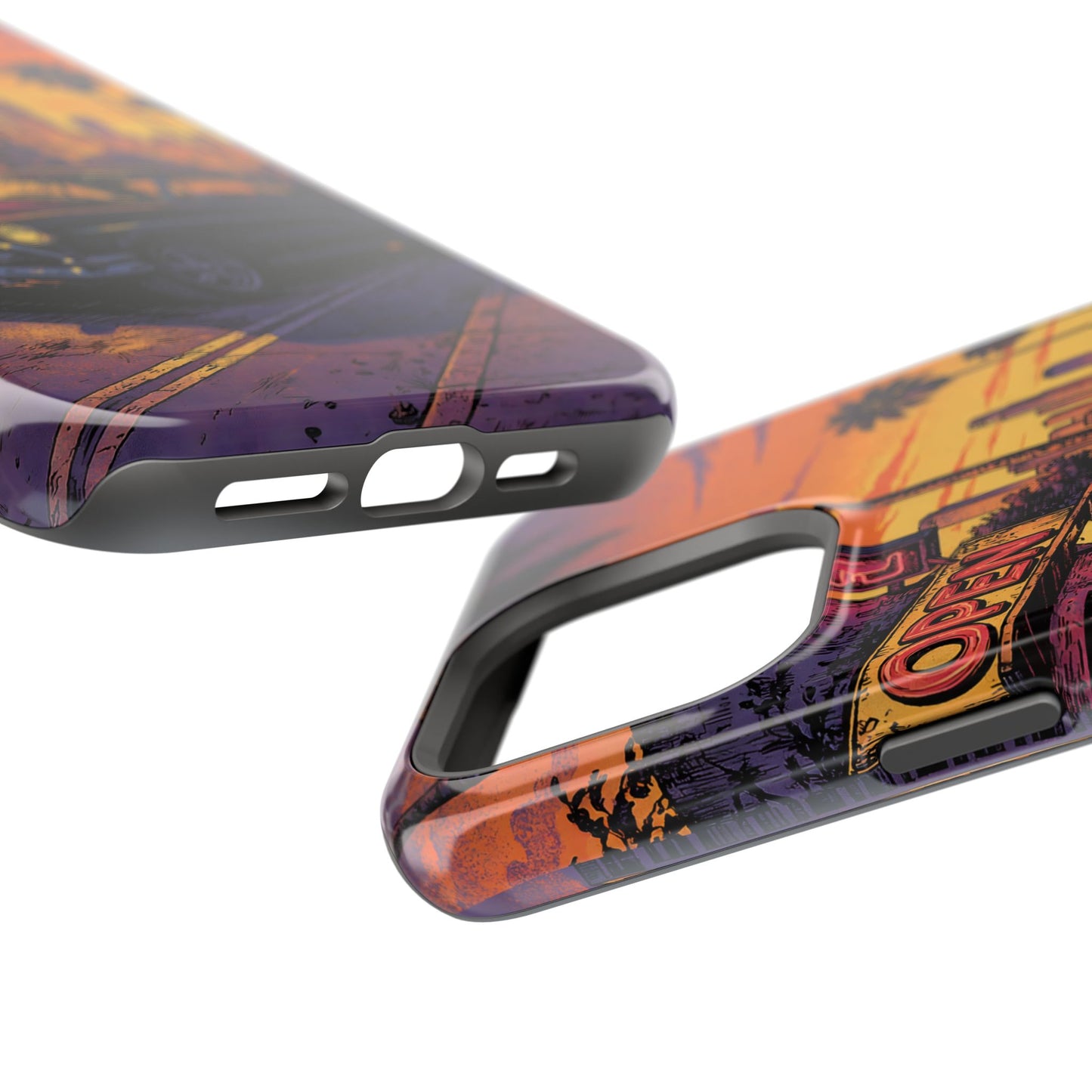 Retro Boulevard: Lofi Sunset Classic Cruiser MagSafe Case
