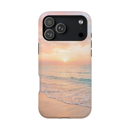 Serene Sunset Beach Magnetic Impact Case