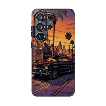 Retro Boulevard: Lofi Sunset Classic Cruiser MagSafe Case