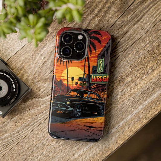 West Coast Cruiser: Retro Sunset Graphic Novel MagSafe Case