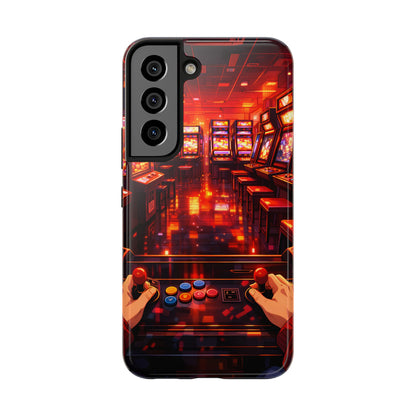 Retro Arcade Game POV Tough Case - Cyber City Gaming Cover for iPhone & Samsung
