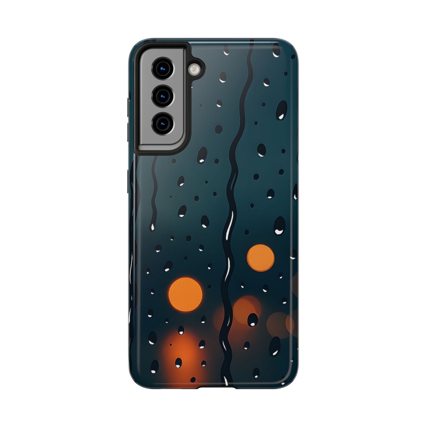 Rainy City Night Tough Case - Moody Urban Aesthetic Phone Cover