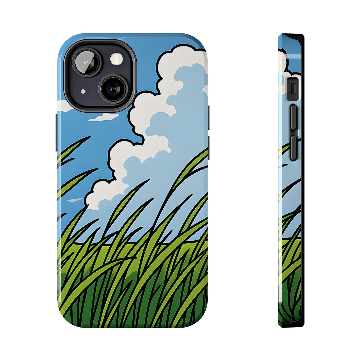 Breezy Meadow Tough Case - Blue Sky & Summer Grass Aesthetic Cover