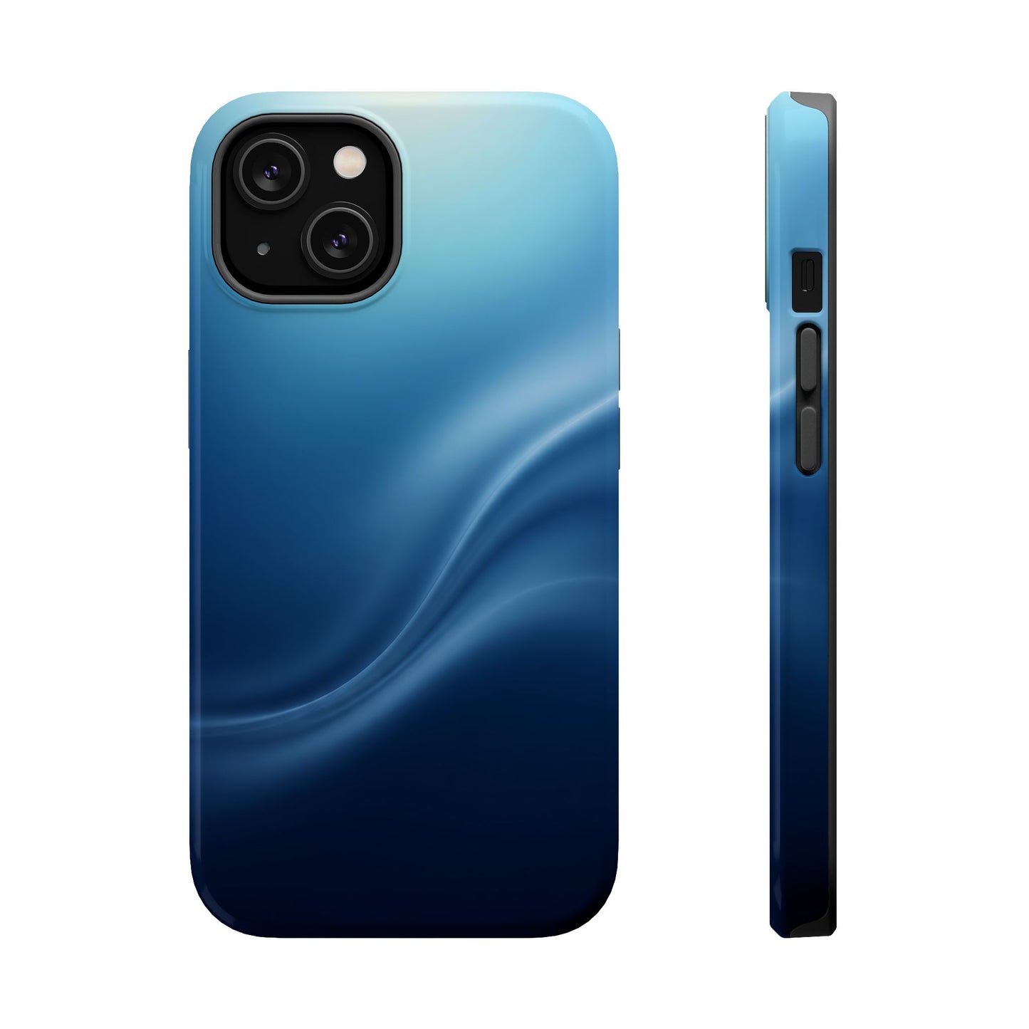 Blue Wave Abstract Magnetic Impact Case