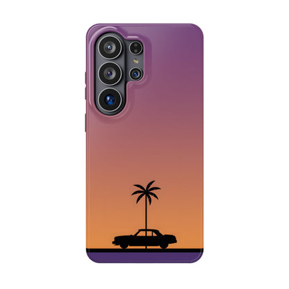 West Coast Drive: Retro Sunset Silhouette MagSafe Case