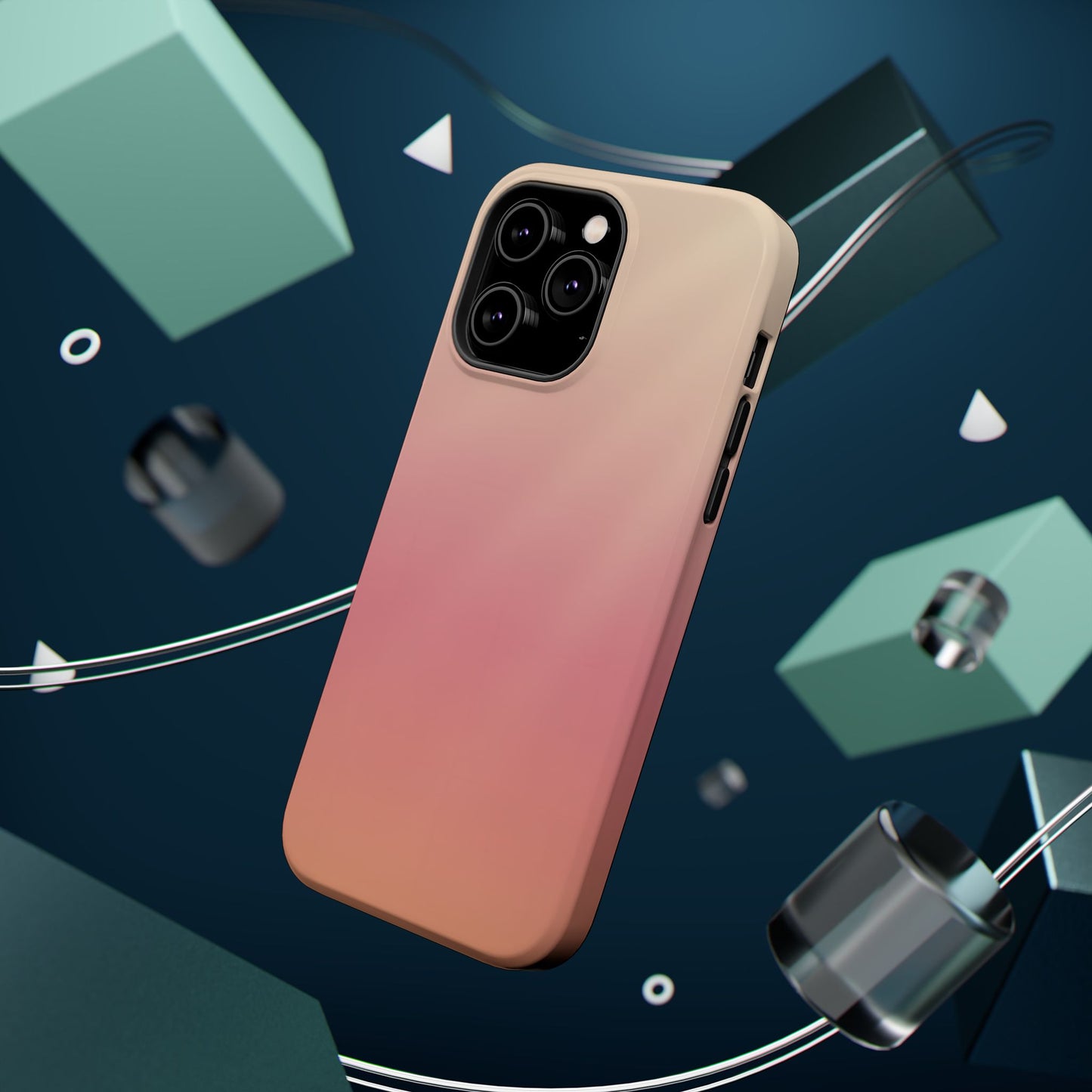 Sand to Dusty Rose Gradient Magnetic Impact Case