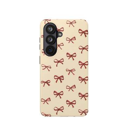Burgundy Bows Coquette Magnetic Tough Case