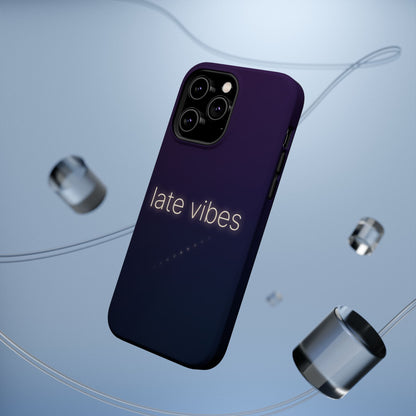 Late Vibes Purple Gradient Magnetic Impact Case