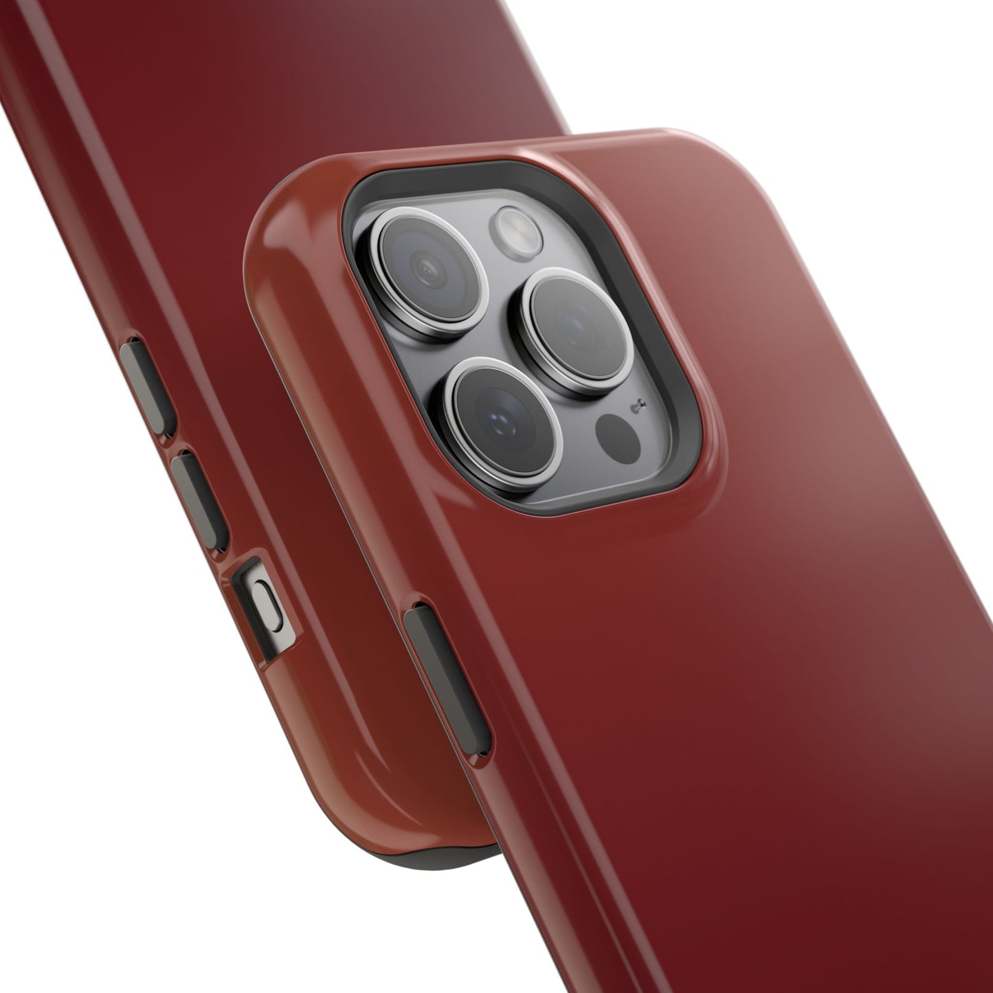 Black Cherry Ombre: Deep Burgundy Gradient MagSafe Case