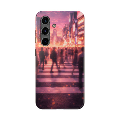 Tokyo Twilight Crossing Tough Case - Urban Japan Skyline Cover for iPhone & Samsung