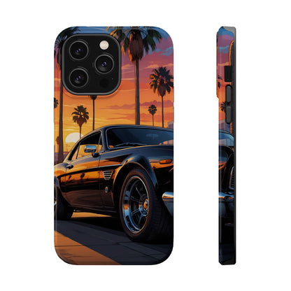 Pacific Cruiser: Cinematic Muscle Car Sunset MagSafe Case
