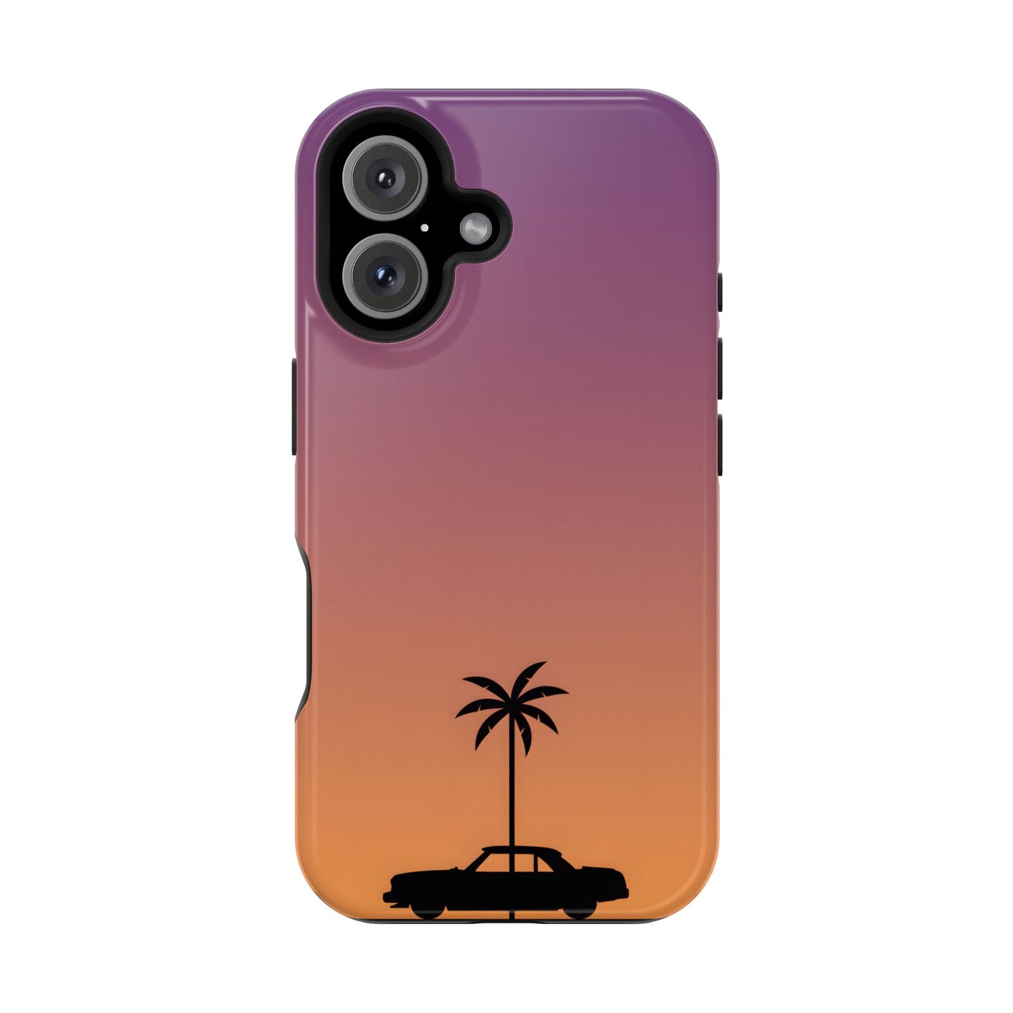 West Coast Drive: Retro Sunset Silhouette MagSafe Case