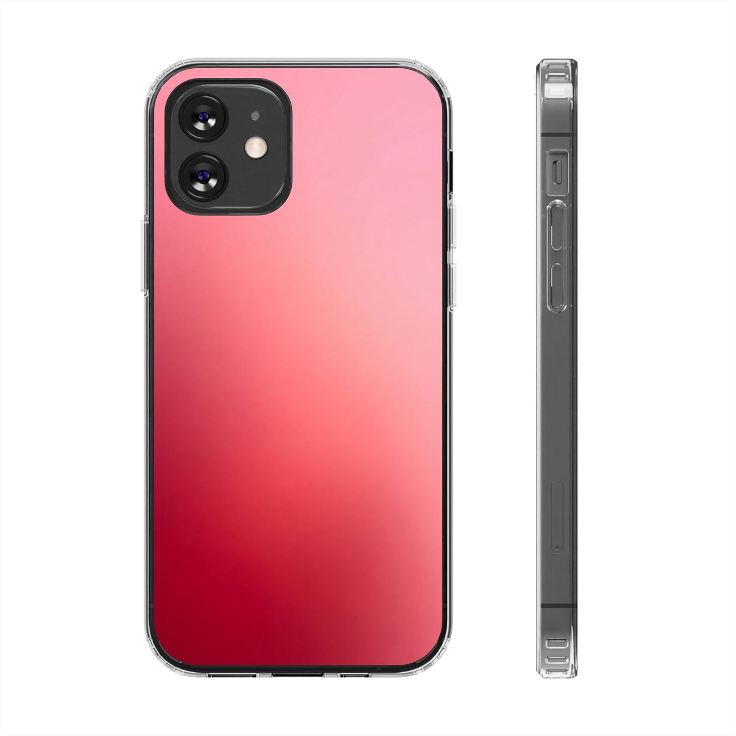 Berry Aura Clear Case - MagSafe Compatible Pink to Red Gradient Cover
