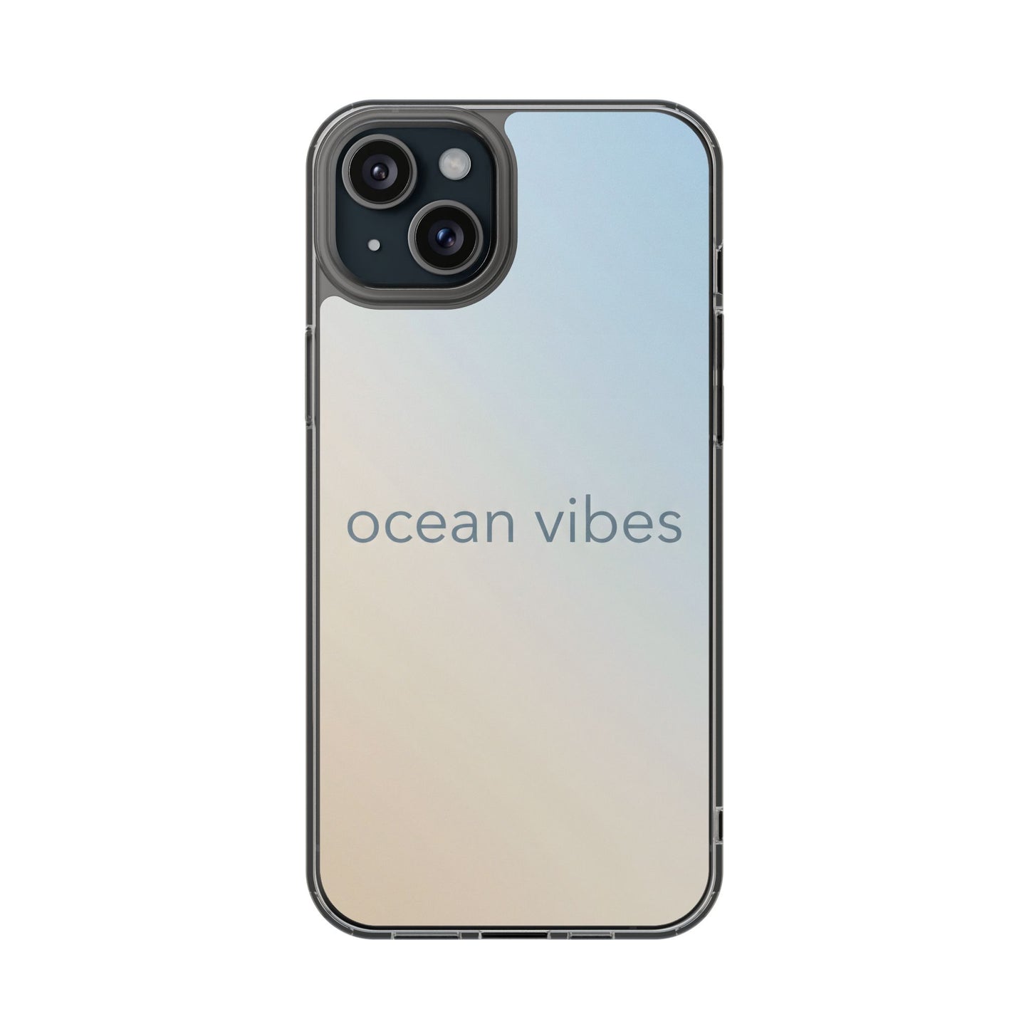 Ocean Vibes Clear Case - MagSafe Compatible Coastal Gradient Cover