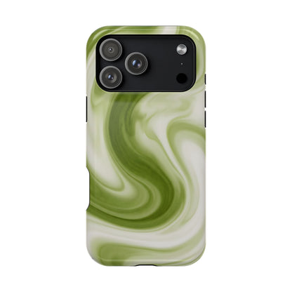 Green Marble Magnetic Impact-Resistant Phone Case