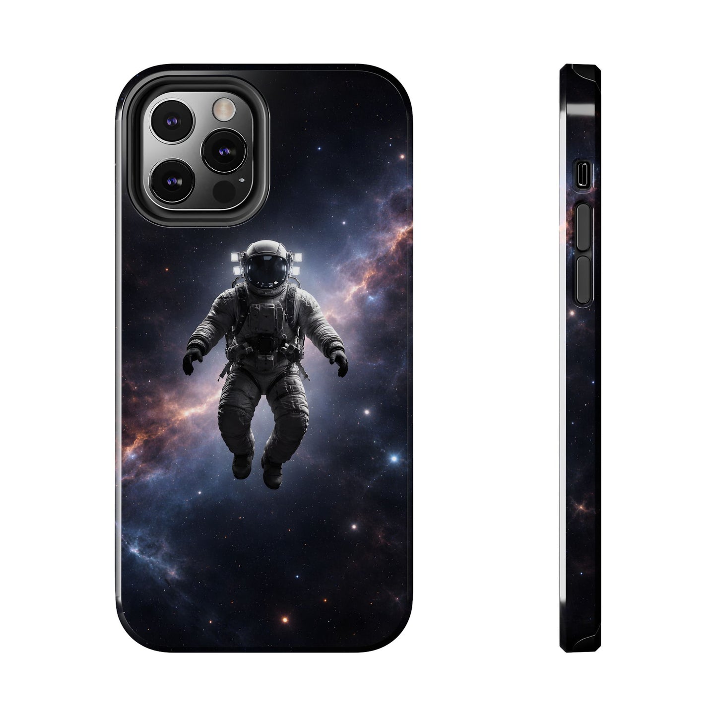 Deep Space Nebula Astronaut Tough Case - Realistic Galactic Cover for iPhone & Samsung
