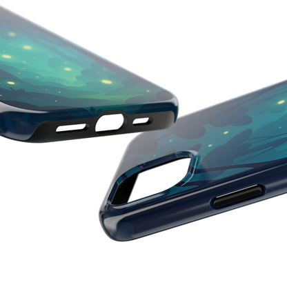 Enchanted Forest Fireflies Case - Mystic Nature Tough Cover for iPhone & Samsung